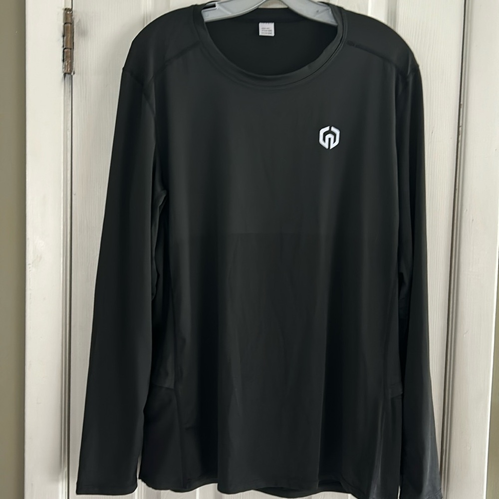 NELEUS MENS COMPRESSION ATHLETIC WORKOUT LONG SLEEVE SHIRT SIZE 2X